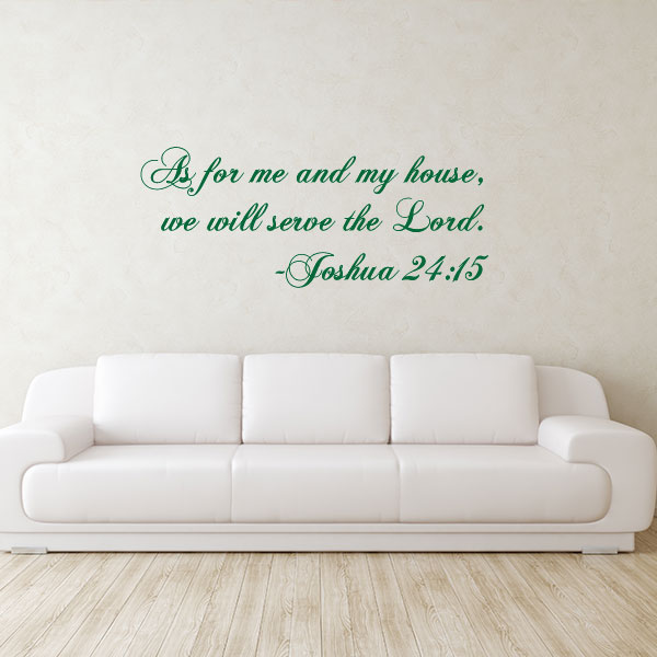 Joshua 24:15 Quote Wall Decal