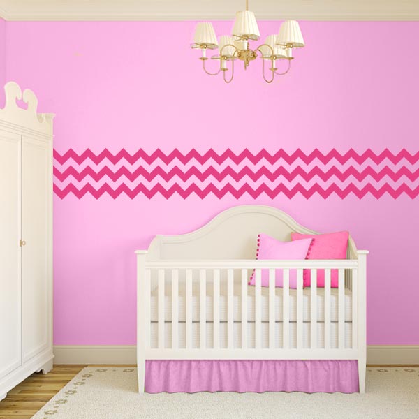 Chevron Wall Decal Border