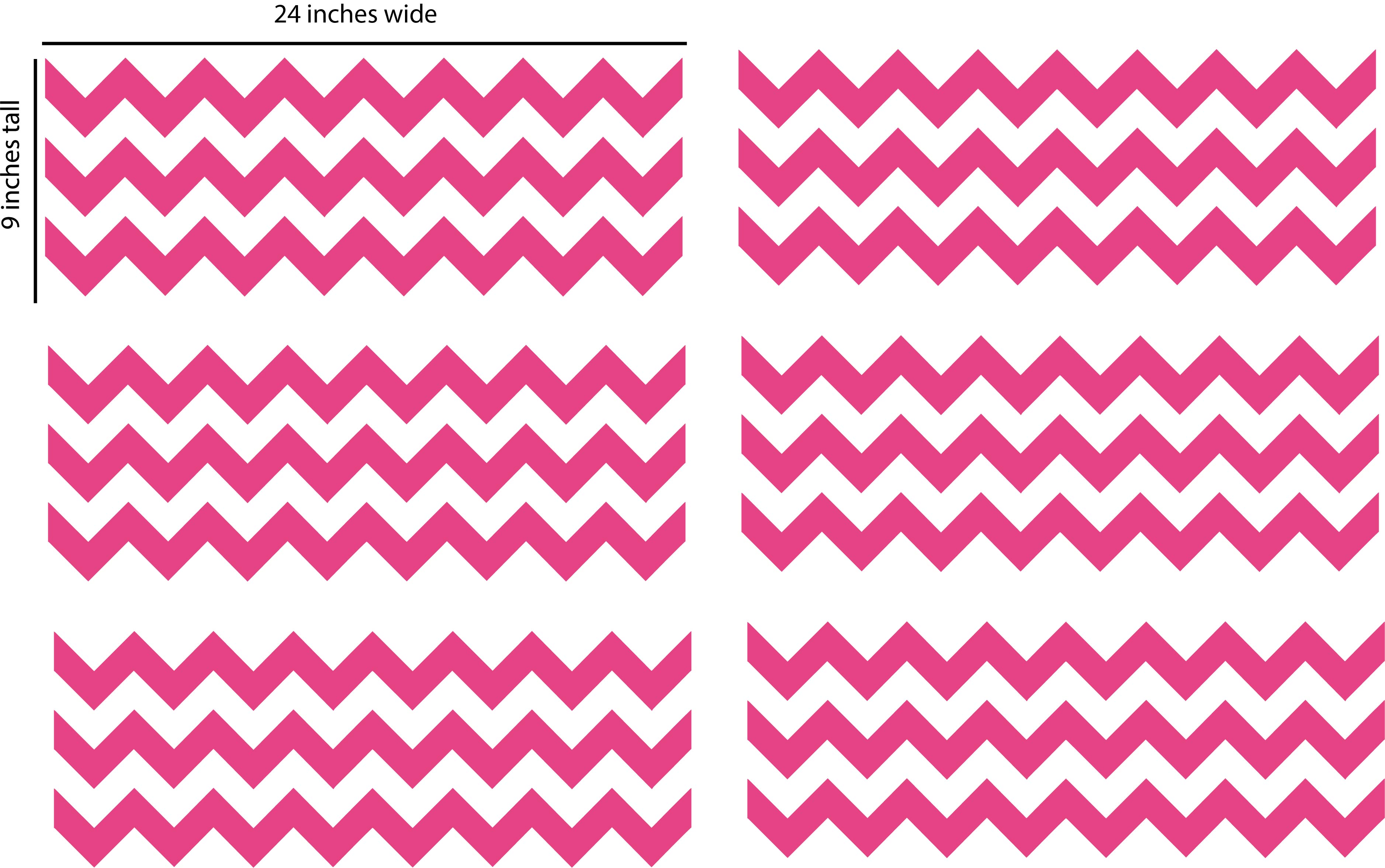 Chevron Wall Decal Removable Wall Decal Borders