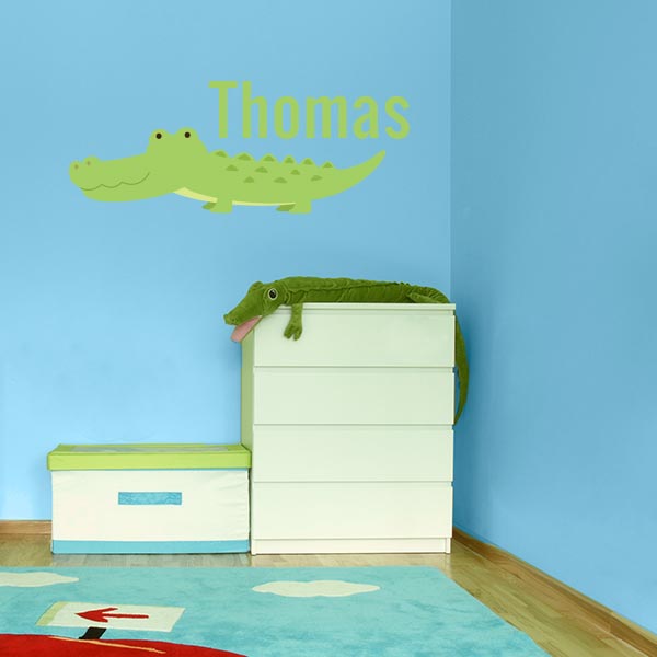 Personalized Printed Alligator Wall Decal