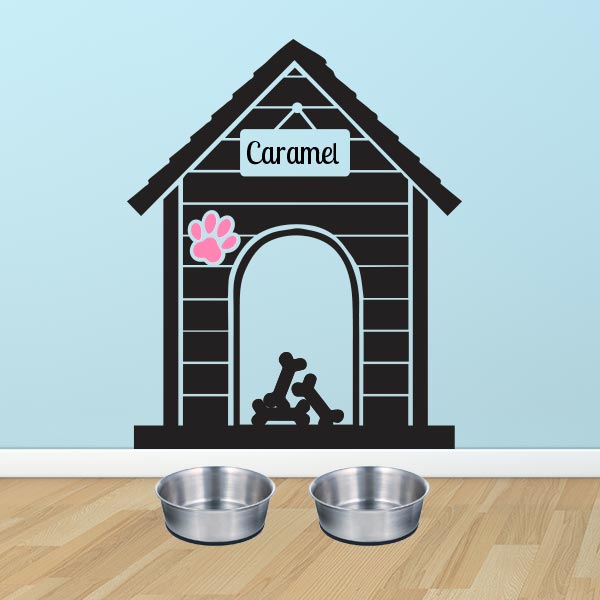 Personalized Dog House Wall Decal