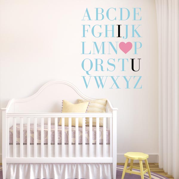 ABC Love Nursery Wall Decal