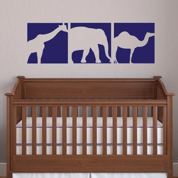 Animal Silhouette Wall Decals – Set of 3