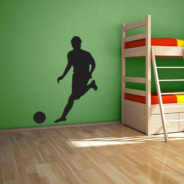 Large Soccer Player Wall Decal