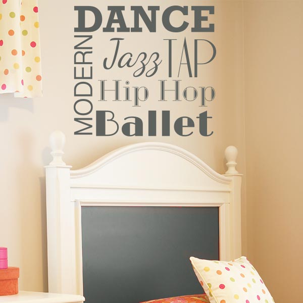 Dance Word Blurb Wall Decal