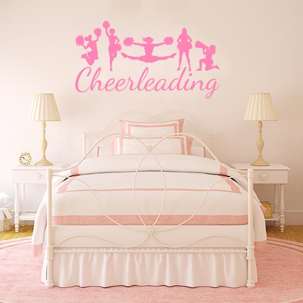 Cheerleading Word Art Wall Decal