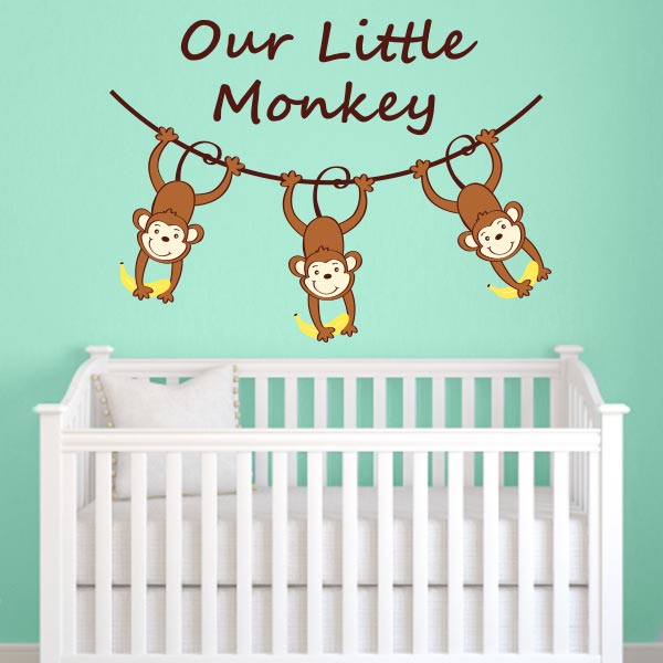 Our Little Monkey Wall Decal