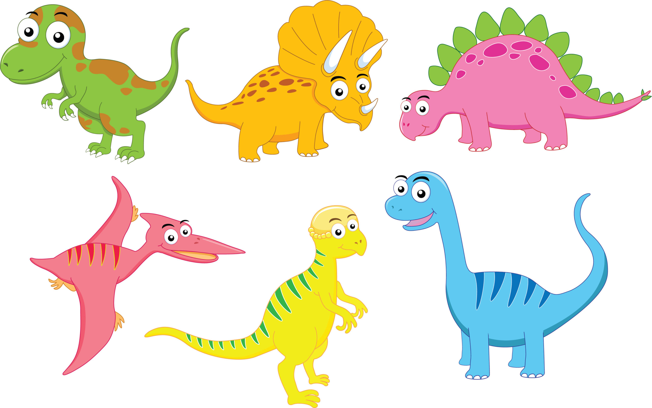 Cute Cartoon Dinosaurs Personalised Decal Wall Sticker
