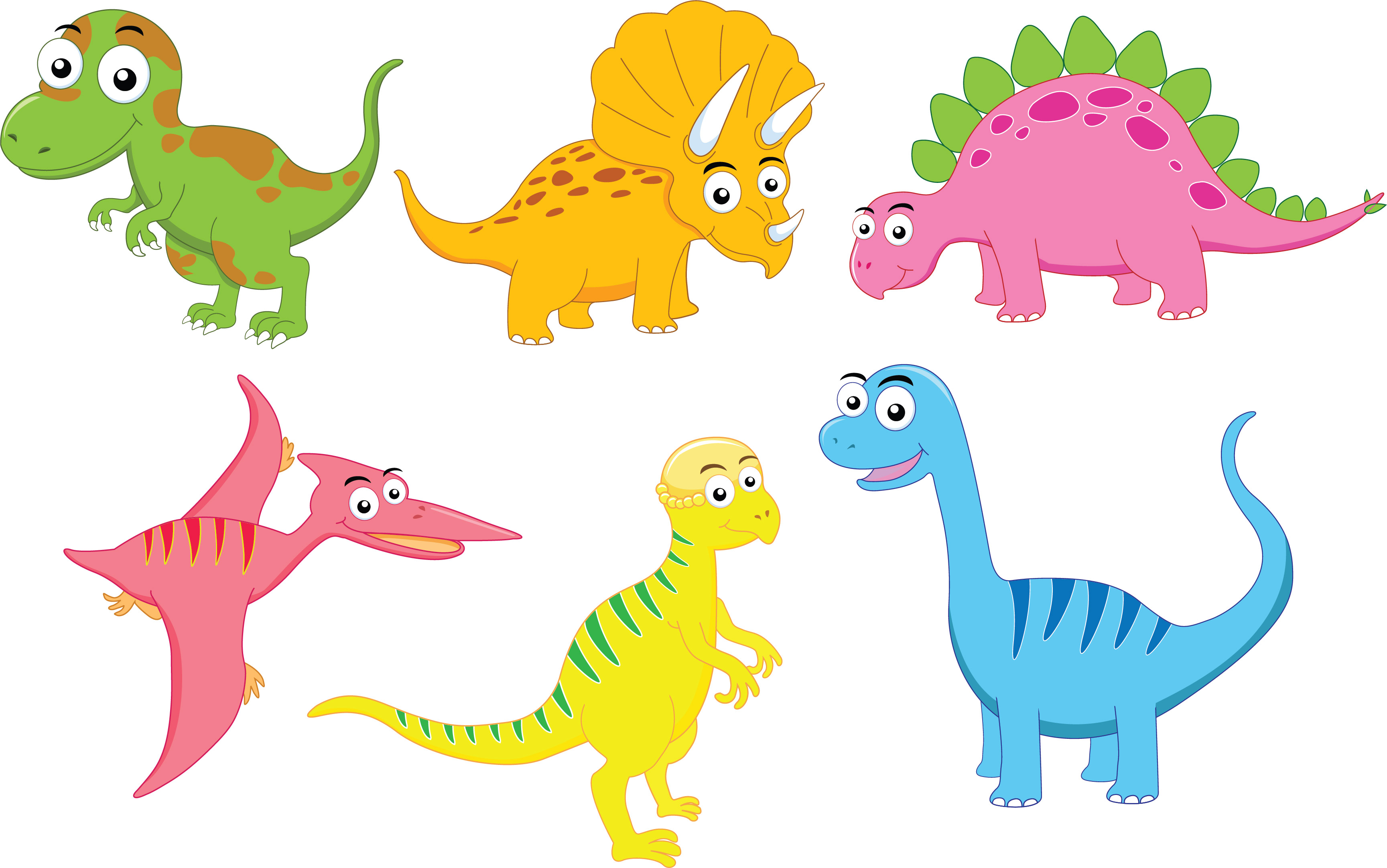 Cartoon Dinosaur Wall Decals | Dinosaur Stickers for Walls