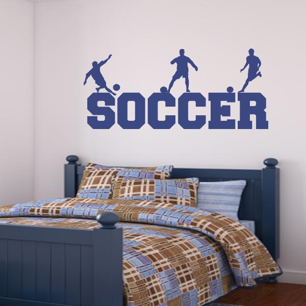 Soccer Word Art Wall Decal
