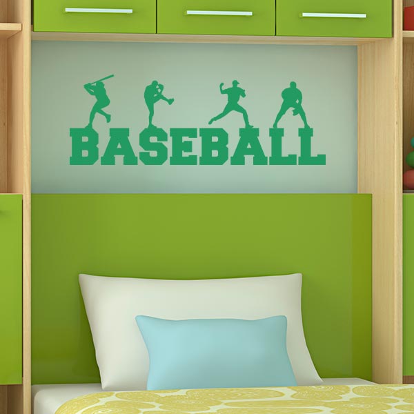 Baseball Word Art Wall Decal