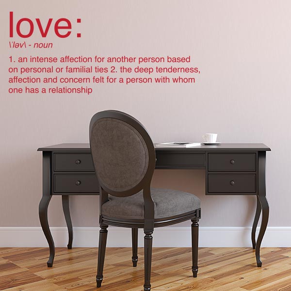 Love Definition Wall Decal