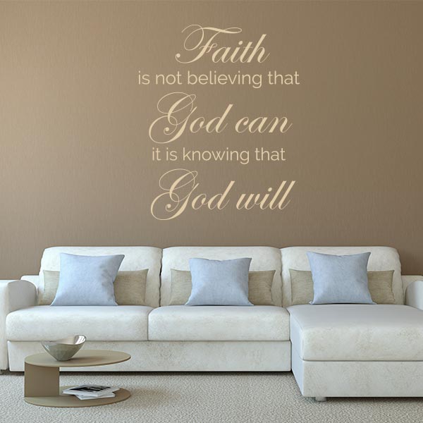 Faith Quote Wall Decal