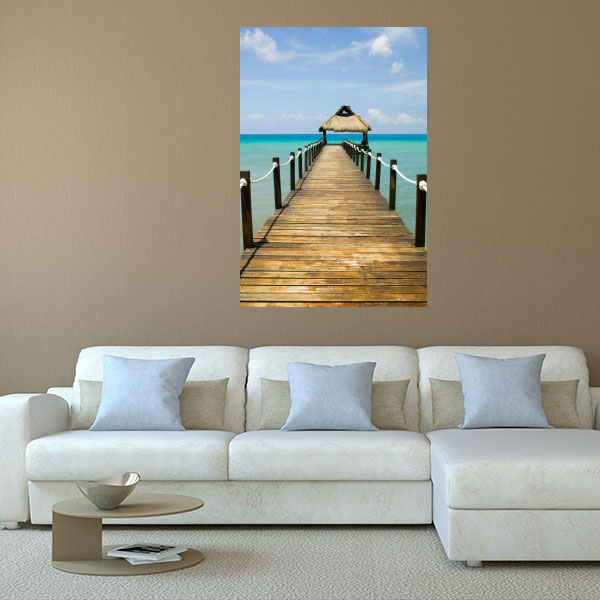 Beach Boardwalk Wall Decal Mural | Wall Decal World