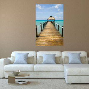 Beach Boardwalk Mural Wall Decal