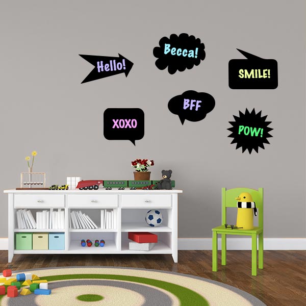 Chalk Speech Bubble Wall Decal