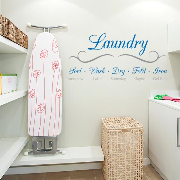 Laundry Schedule Wall Decal