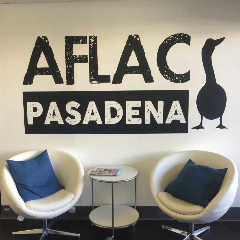 Aflac Pasadena 6 ft Logo Wall Decal