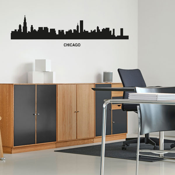 Chicago City Skyline Wall Decal