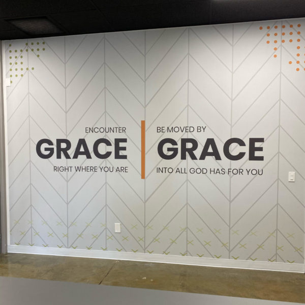 Grace Union Church Wall Wrap _ Wall Decal World