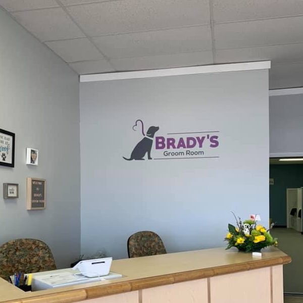 Brady's Groom Room - 3 ft Wall Decal