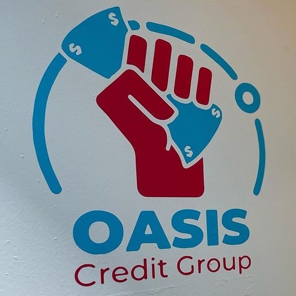 Oasis Credit Group Logo Wall Decal