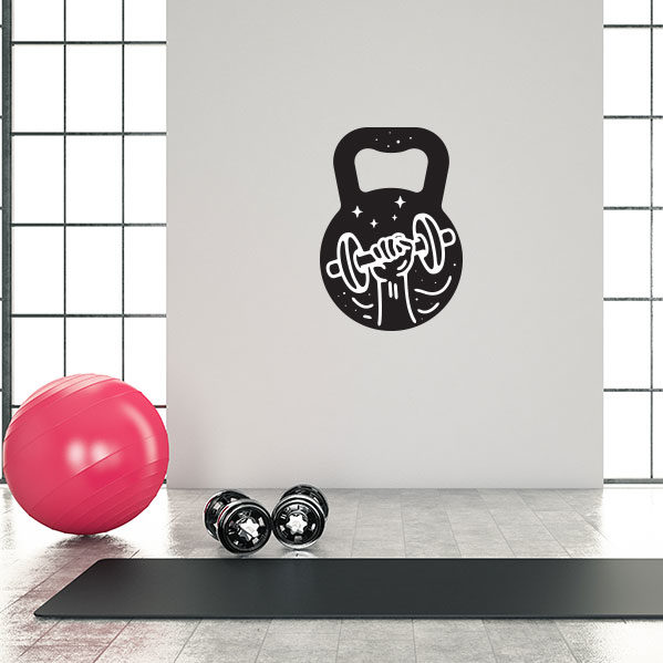 Dumbbell Weight Fitness Wall Decal