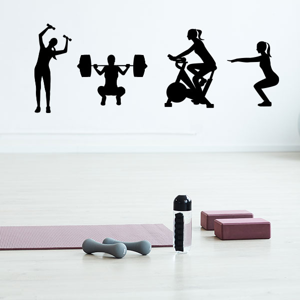 Fitness Stations Wall Decal