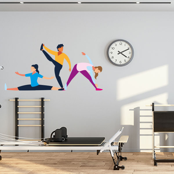 Girls Fitness Wall Decal