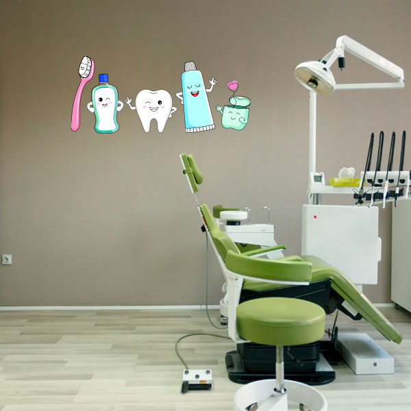 Dental Characters Wall Decal
