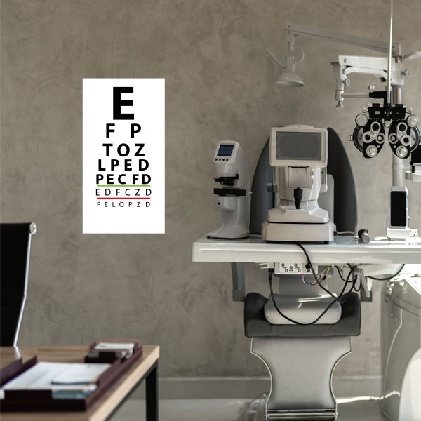 Eye Chart Wall Decal